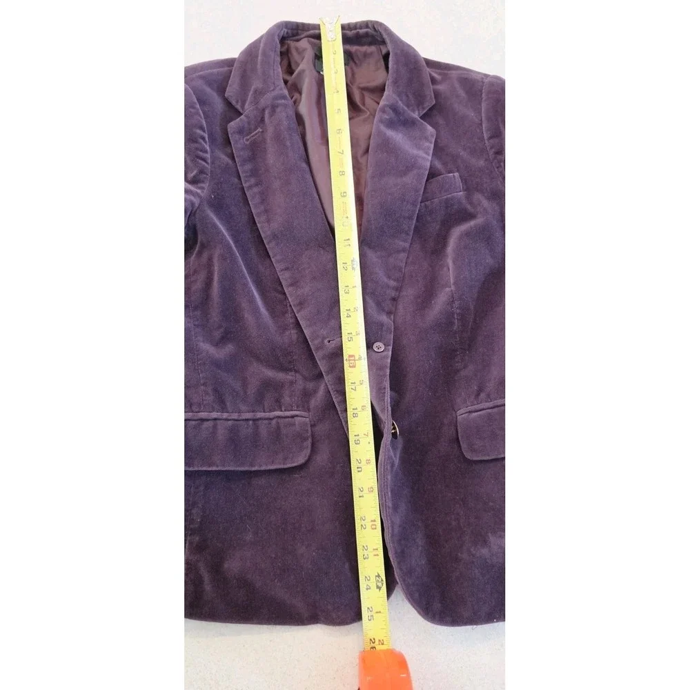 J.Crew Ecole Velvet Schoolboy Blazer Plum Preppy Old Money Timeless Style 97130